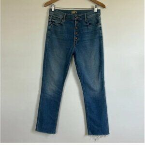 Mother Denim Pixie Dazzler Ankle Fray - Shoot to Thrill